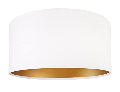 Kiom Pendentif lampe Jalua P Velours blanc & or Ø 40 cm 10784