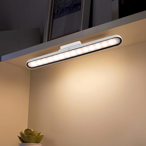 YUNYODA Lampe LED sous meuble de cuisine, tactile à intensité variable 28 LED, éclairage d'armoire avec batterie, rechargeable par USB éclairage magnétique pour cuisine salle de bain