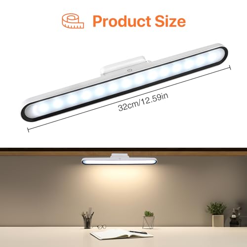 YUNYODA Lampe LED sous meuble de cuisine, tactile à intensité variable 28 LED, éclairage d'armoire avec batterie, rechargeable par USB éclairage magnétique pour cuisine salle de bain