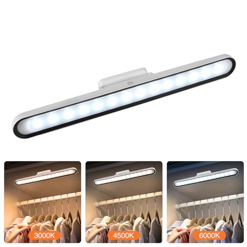 YUNYODA Lampe LED sous meuble de cuisine, tactile à intensité variable 28 LED, éclairage d'armoire avec batterie, rechargeable par USB éclairage magnétique pour cuisine salle de bain